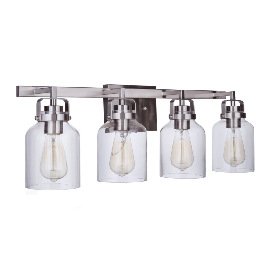 Foxwood 4 Light Vanity in Brushed Polished Nickel CRAFTMADE