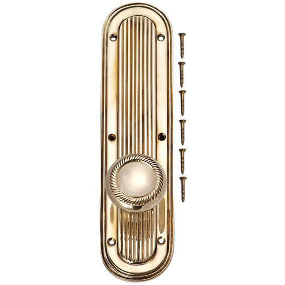 Solid Brass Georgian Roped Door Knob Set (Several Finishes Available) COPPER MOUNTAIN HARDWARE