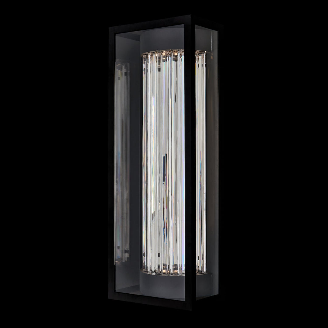 Cilindro  Esterno 28 in  Black Fluorocarbon Outdoor Wall Sconce Allegri