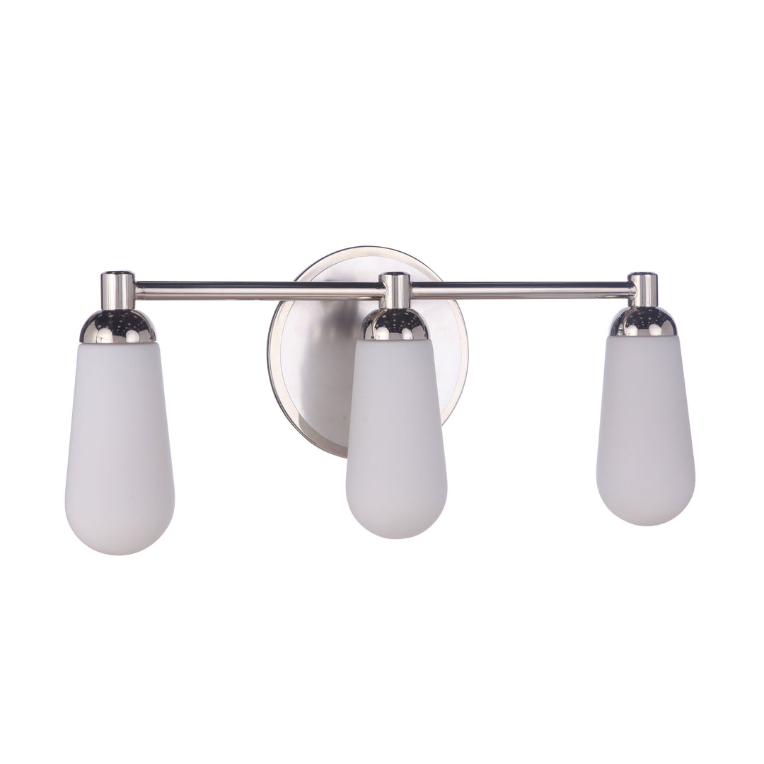 Riggs 3 Light Vanity in Brushed Polished Nickel/Polished Nickel CRAFTMADE