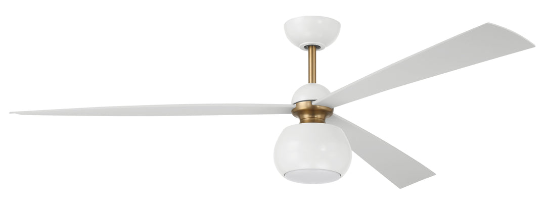 60" Otto in White/Satin Brass w/ White Blades CRAFTMADE