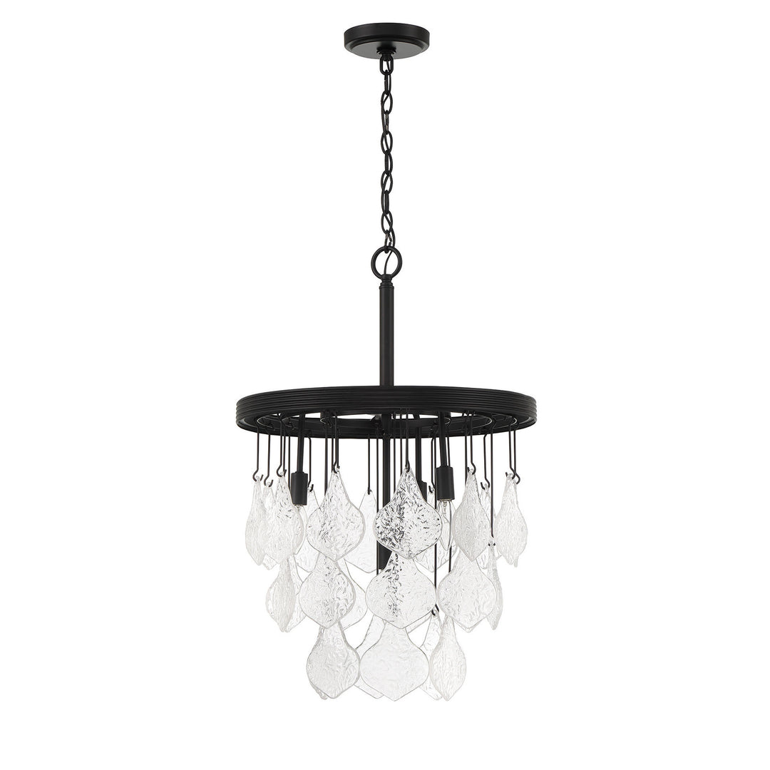Vesi 4 Light Pendant in Flat Black CRAFTMADE