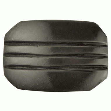 1 1/10 Inch Solid Brass Art Deco Style Lined Knob (Oil Rubbed Bronze Finish) COPPER MOUNTAIN HARDWARE