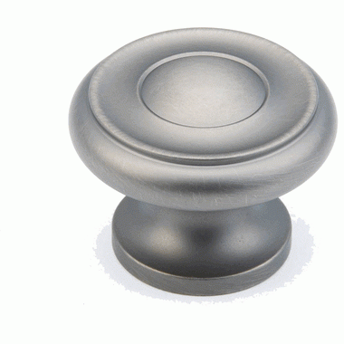 1 1/2 Inch Colonial Round Knob (Antique Nickel Finish) SCHAUB