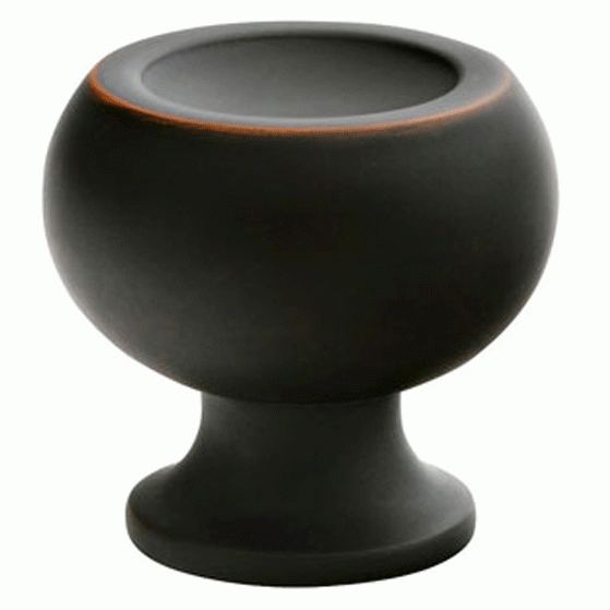 1 Inch Solid Brass Atomic Knob (Oil Rubbed Bronze Finish) EMTEK