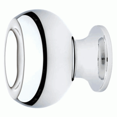 Emtek 1 Inch Solid Brass Atomic Knob (Polished Chrome Finish) EMTEK