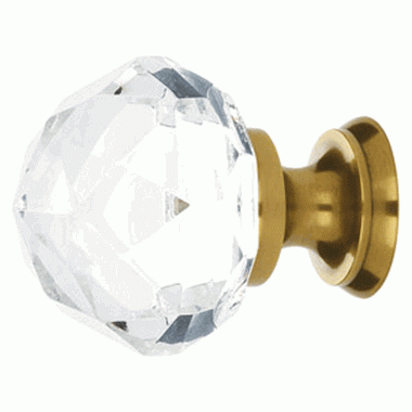 1 1/4 Inch Diamond Cabinet Knob (Antique Brass Finish) EMTEK