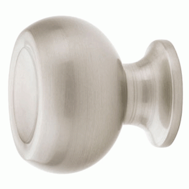 Emtek 1 1/4 Inch Solid Brass Atomic Knob (Brushed Nickel Finish) EMTEK