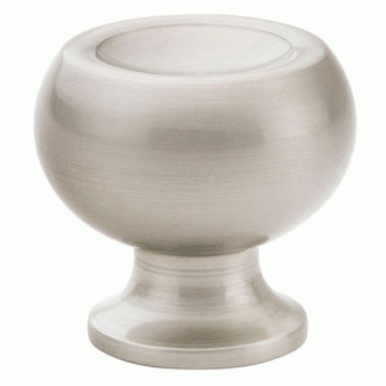 Emtek 1 1/4 Inch Solid Brass Atomic Knob (Brushed Nickel Finish) EMTEK