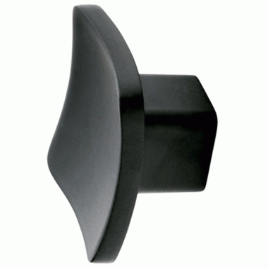 Emtek 1 1/4 Inch Solid Brass Basin Knob (Flat Black Finish) EMTEK