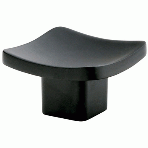 Emtek 1 1/4 Inch Solid Brass Basin Knob (Flat Black Finish) EMTEK