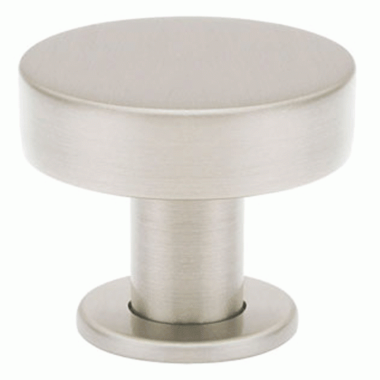 Emtek 1 1/4 Inch Solid Brass Cadet Knob (Brushed Nickel Finish) EMTEK