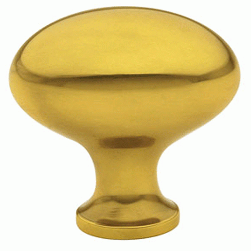 Emtek 1 1/4 Inch Solid Brass Egg Cabinet Knob (Antique Brass Finish) EMTEK