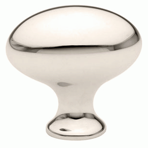 Emtek 1 1/4 Inch Solid Brass Egg Cabinet Knob (Polished Chrome Finish) EMTEK