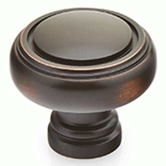 1 1/4 Inch Solid Brass Norwich Cabinet Knob (Oil Rubbed Bronze Finish) EMTEK