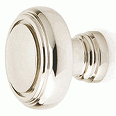 1 1/4 Inch Solid Brass Norwich Cabinet Knob (Polished Nickel Finish) EMTEK