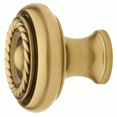 Emtek 1 1/4 Inch Solid Brass Rope Cabinet Knob (Antique Brass Finish) EMTEK