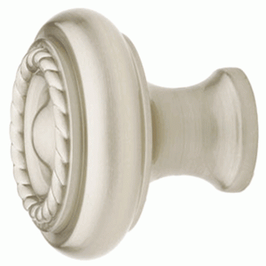 1 1/4 Inch Solid Brass Rope Cabinet Knob (Brushed Nickel Finish) EMTEK