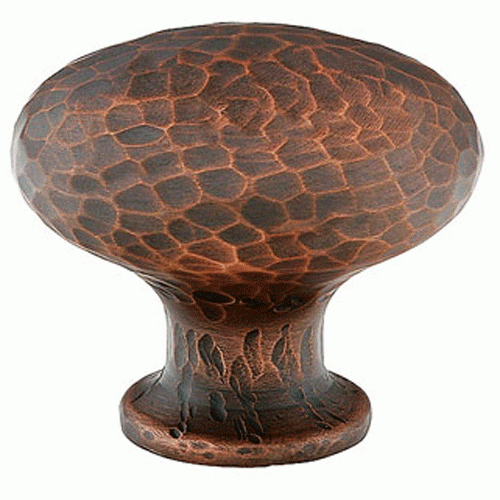 Emtek Arts & Crafts 1 1/4 Inch Solid Brass Round Dimpled Knob (Oil Rubbed Bronze Finish) EMTEK