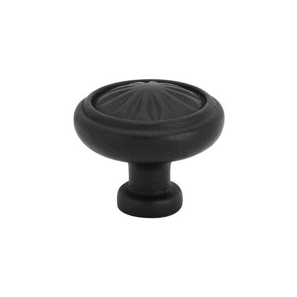 1 1/4 Inch Tuscany Bronze Round Knob (Flat Black) EMTEK