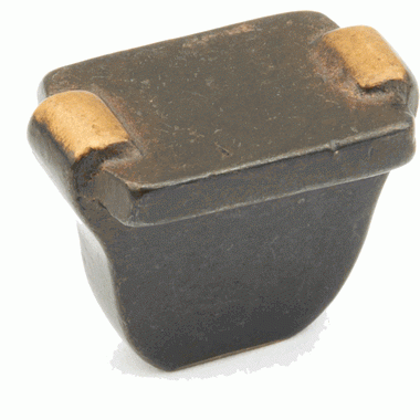 1 1/4 Inch Vinci Rectangle Cabinet Knob (Antique Bronze Finish) SCHAUB