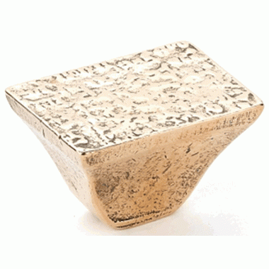 1 1/4 Inch Vinci Rectangle Cabinet Knob (Natural Bronze Finish) SCHAUB