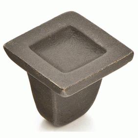 1 1/4 Inch Vinci Square Cabinet Knob (Black Bronze Finish) SCHAUB