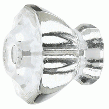 1 1/8 Inch Crystal Astoria Knob (Clear Finish) EMTEK