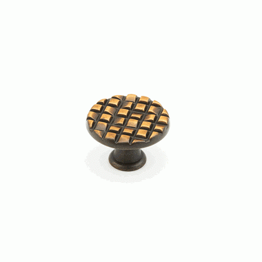 1 1/8 Inch Mosaic Small Round Knob (French Antique Bronze Finish) SCHAUB