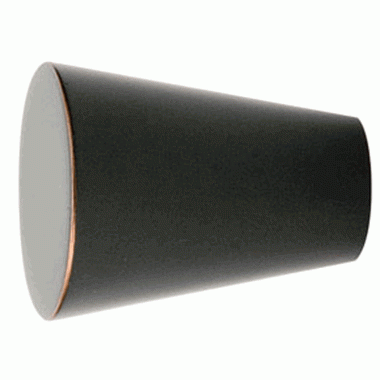 Emtek 1 1/8 Inch Solid Brass Cone Knob (Oil Rubbed Bronze Finish) EMTEK