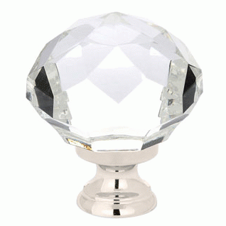 1 3/4 Inch Diamond Wardrobe Knob (Polished Chrome Finish) EMTEK