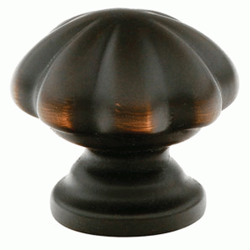 1 3/4 Inch Solid Brass Melon Cabinet Knob (Oil Rubbed Bronze Finish) EMTEK