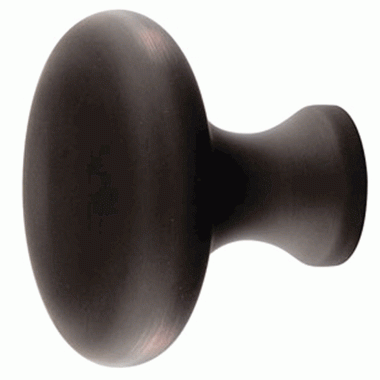 1 3/4 Inch Solid Brass Providence Cabinet Knob (Oil Rubbed Bronze Finish) EMTEK