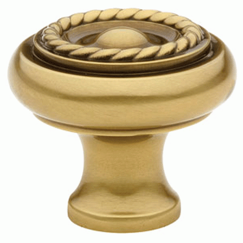 Emtek 1 3/4 Inch Solid Brass Rope Cabinet Knob (Antique Brass Finish) EMTEK