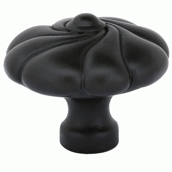 Emtek 1 3/4 Inch Tuscany Bronze Art Nouveau Knob (Flat Black) EMTEK