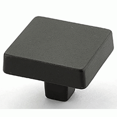 1 3/4 Inch Vinci Square Cabinet Knob (Black Bronze Finish) SCHAUB