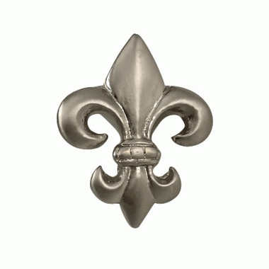 1 5/8 Inch Fleur de Lis Knob (Brushed Nickel Finish) COPPER MOUNTAIN HARDWARE