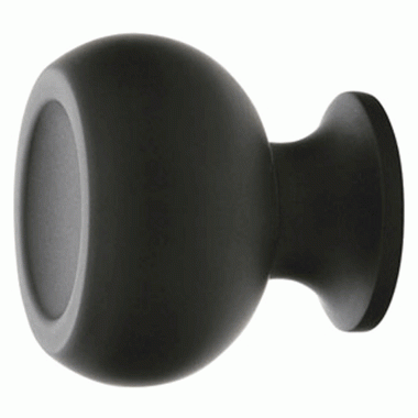 Emtek 1 5/8 Inch Solid Brass Atomic Knob (Flat Black Finish) EMTEK