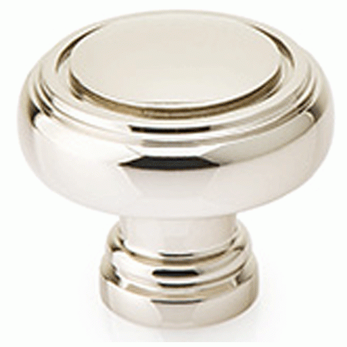 1 5/8 Inch Solid Brass Norwich Cabinet Knob (Polished Nickel Finish) EMTEK