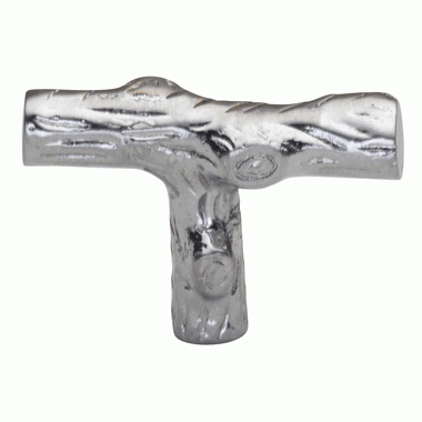 1 7/8 Inch Solid Brass Tree Branch Bar Knob (Polished Chrome Finish) COPPER MOUNTAIN HARDWARE