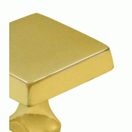 1 Inch Deltana Solid Brass Square Knob (PVD Lifetime Polished Brass) DELTANA