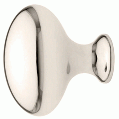 1 Inch Solid Brass Egg Cabinet Knob (Polished Chrome Finish) EMTEK