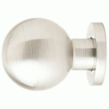 Emtek 1 Inch Solid Brass Globe Knob (Brushed Nickel Finish) EMTEK