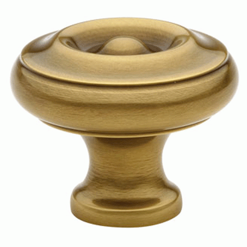 1 Inch Solid Brass Waverly Cabinet Knob (Antique Brass Finish) EMTEK