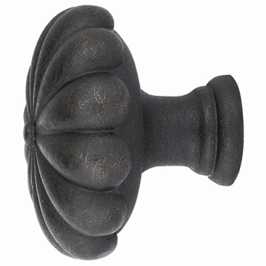 1 Inch Tuscany Bronze Fluted Round Knob (Medium Bronze) EMTEK