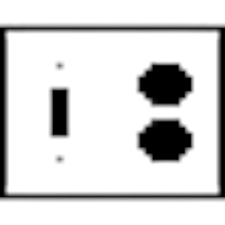 Bamboo Style Wall Plate (Antique Copper Finish)