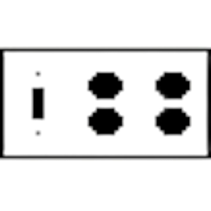 Fleur-De-Lis Wall Plate (Bright Nickel Finish)