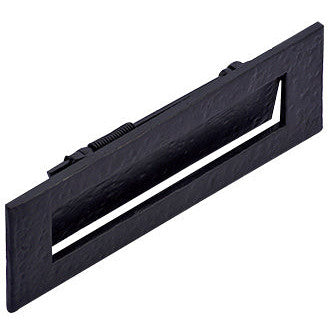 Craftsman Style Mail Slot in Solid Iron (Flat Black Finish) COPPER MOUNTAIN HARDWARE