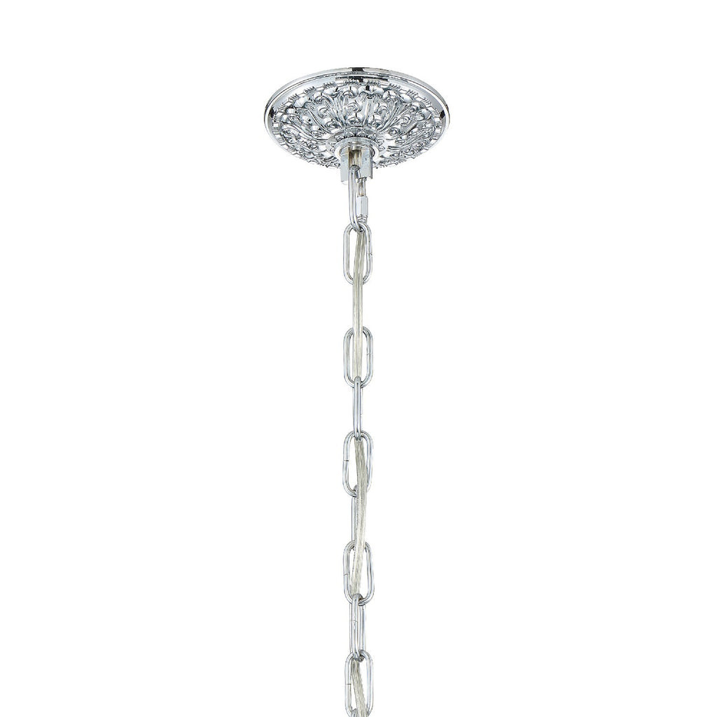 Crystorama Crystorama Traditional Crystal 5 Light Hand Cut Crystal Polished Chrome Chandelier