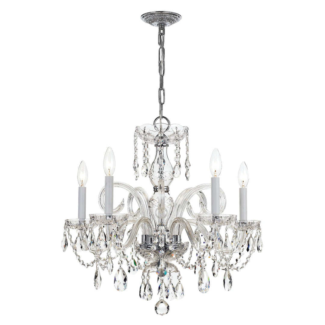 Crystorama Crystorama Traditional Crystal 5 Light Spectra Crystal Polished Chrome Chandelier